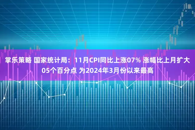 掌乐策略 国家统计局：11月CPI同比上涨07% 涨幅比上月扩大05个百分点 为2024年3月份以来最高