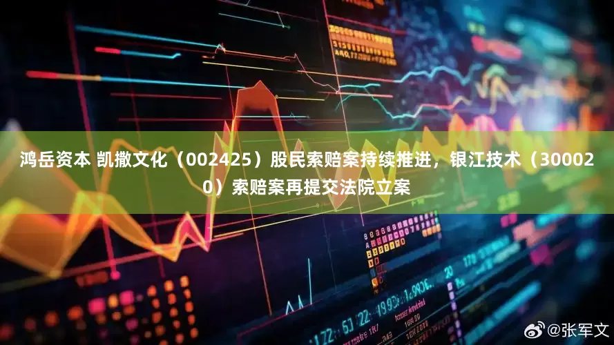 鸿岳资本 凯撒文化（002425）股民索赔案持续推进，银江技术（300020）索赔案再提交法院立案
